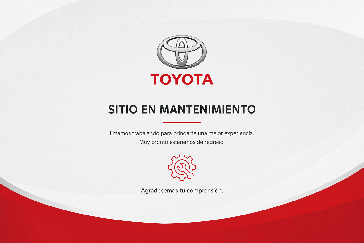 Toyota - Sitio en mantenimiento